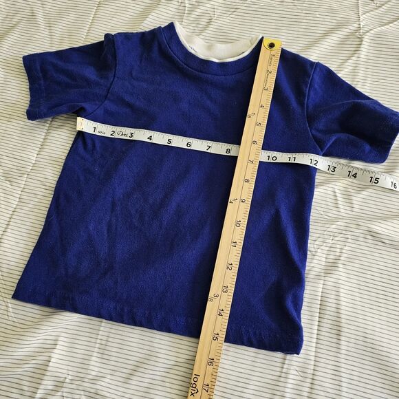 Vintage Baby Set 24M Blue Cotton Blend T-Shirt Hong Kong Made USA Pants EUC - Picture 6 of 8
